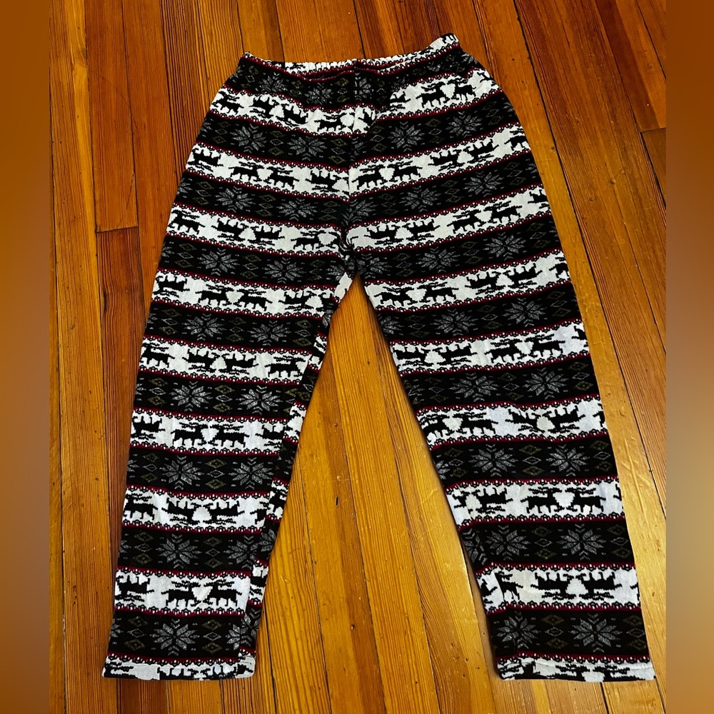 Festive Winter Fleece Leggings